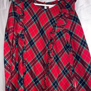 Crown & Ivy Kids Red Plaid Dress